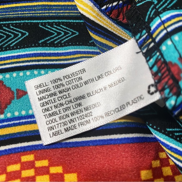 XHILARATION Multicolored Horizontal Stripe Spaghetti Strap Dress Size XXL - Picture 6 of 7